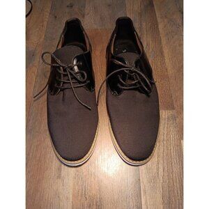 Seven 91 Men's 3 Eye Lace Up Casual‎ Shoe Black Size 8M